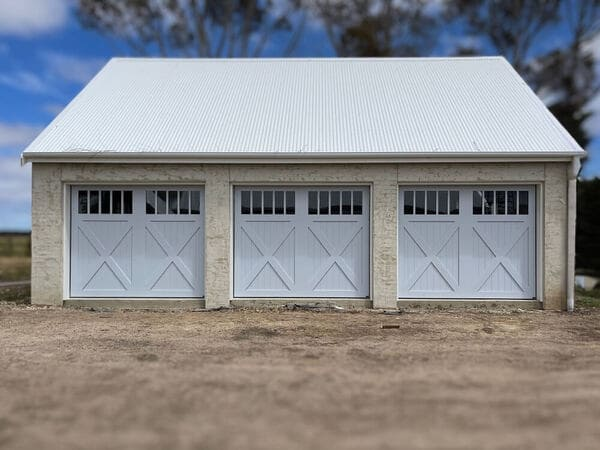 Carriage-style composite garage door