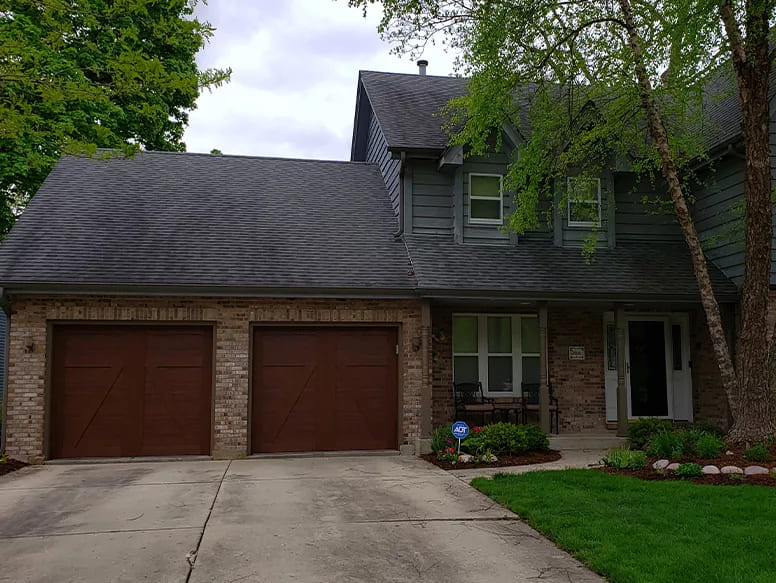 double-car door garage door installation