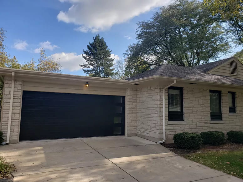 modern garage door installation