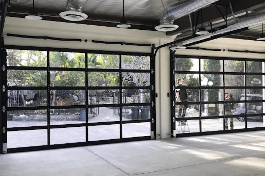 Aluminum and glass full-view door